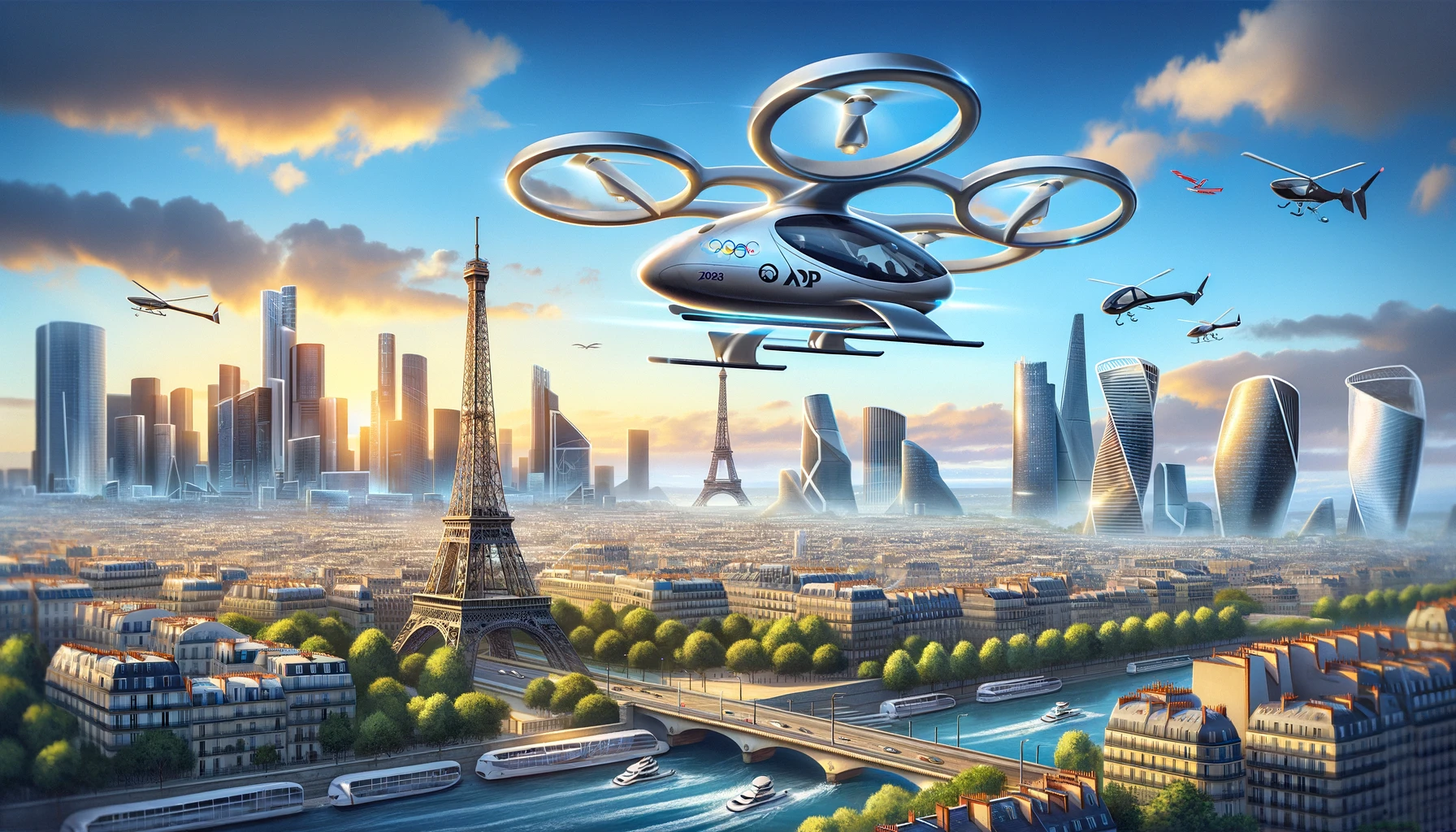 Des taxis volants dans le ciel de Paris pour les JO 2024